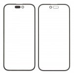 Replacement Front Glass For Apple Iphone 16 Black By - Maxbhi Com
