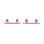 Volume Side Button Outer For Apple Iphone 16 Pink By - Maxbhi Com