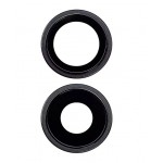 Camera Lens Glass With Frame For Apple Iphone 16 Black By - Maxbhi Com