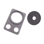 Camera Lens Glass With Frame For Doogee T30s Grey By - Maxbhi Com