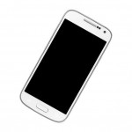 Camera Lens Glass with Frame for Samsung Galaxy S4 mini I9195I White