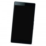 Camera Lens Glass with Frame for Sony Xperia Z LT36h Black