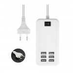 6 Port Multi USB HighQ Fast Charger for Huawei Ascend G610 - Maxbhi.com