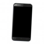 Camera Lens Glass with Frame for Intex Aqua Strong 5.1 Black