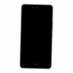 Camera Lens Glass with Frame for BQ Aquaris U Plus Black