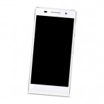 Camera Lens Glass with Frame for Huawei Ascend P6 with Dual sim White