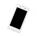Camera Lens Glass with Frame for Sony Xperia E3 D2203 White