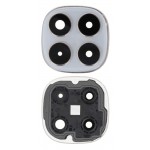 Camera Lens Glass With Frame For Xiaomi Redmi Note 14 Pro 5g White By - Maxbhi Com