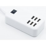 6 Port Multi USB HighQ Fast Charger for Intex I6 - Maxbhi.com