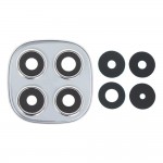 Camera Lens Glass With Frame For Xiaomi Poco X7 Silver By - Maxbhi Com