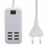 6 Port Multi USB HighQ Fast Charger for I-Mate Mobile SP3 - Maxbhi.com