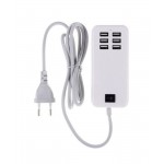 6 Port Multi USB HighQ Fast Charger for I-Mate Mobile Ultimate 7150 - Maxbhi.com