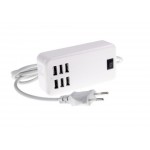 6 Port Multi USB HighQ Fast Charger for Samsung Galaxy SV S5 i960 - Maxbhi.com