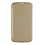 Flip Cover for Micromax Canvas Selfie Lens Q345 - Golden