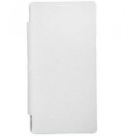 Flip Cover for Intex Aqua Wing - White