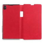 Flip Cover for Sony Xperia Z1 Compact - Red