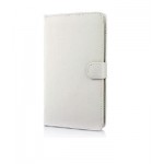 Flip Cover for Spice Mi-491 Stellar Virtuoso Pro - White