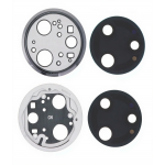 Camera Lens Glass With Frame For Xiaomi Poco F7 Pro Black By - Maxbhi Com