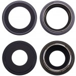 Camera Lens Glass With Frame For Apple Iphone 17 Black By - Maxbhi Com