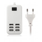 6 Port Multi USB HighQ Fast Charger for Micromax Bolt A82 - Maxbhi.com