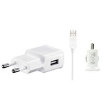3 in 1 Charging Kit for Relaxx T1 with Wall Charger, Car Charger & USB Data Cable - Maxbhi.com