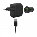 3 in 1 Charging Kit for Karbonn A6 Star with USB Wall Charger, Car Charger & USB Data Cable