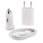 3 in 1 Charging Kit for Acer W4 with USB Wall Charger, Car Charger & USB Data Cable
