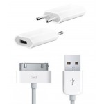 Charging Adapter For Apple iPhone 4 With USB Data Cable
