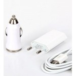 3 in 1 Charging Kit for Micromax Canvas Nitro A311 with USB Wall Charger, Car Charger & USB Data Cable