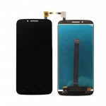 Lcd With Touch Screen For Alcatel One Touch Flash Black By - Maxbhi Com