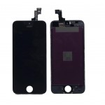 Lcd With Touch Screen For Apple Iphone 5se Black By - Maxbhi Com