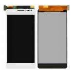 Lcd With Touch Screen For Huawei Ascend D2 White By - Maxbhi Com