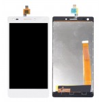 Lcd With Touch Screen For Lava Iris X5 4g White By - Maxbhi Com