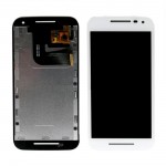 Lcd With Touch Screen For Motorola Moto G Dual Sim 3rd Gen White By - Maxbhi Com