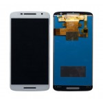 Lcd With Touch Screen For Motorola Moto X Play Dual Sim White By - Maxbhi Com
