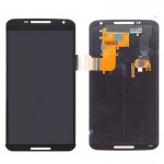 Lcd With Touch Screen For Motorola Nexus 6 Black By - Maxbhi Com