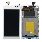 Lcd With Touch Screen For Sony Xperia C S39h White By - Maxbhi Com