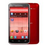 LCD with Touch Screen for Alcatel OT-5035D - Red