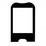 Lcd With Touch Screen For Celkon C4040 Black By - Maxbhi Com
