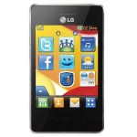 LCD with Touch Screen for LG T385 - Black