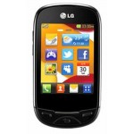 LCD with Touch Screen for LG T510 - Black