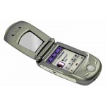 LCD with Touch Screen for Motorola A760 - Grey
