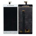 Lcd With Touch Screen For Oppo R1l White By - Maxbhi Com
