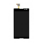 Lcd With Touch Screen For Sony Xperia C Hspa Plus C2305 Black By - Maxbhi.com