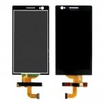 Lcd With Touch Screen For Sony Xperia P Lt22i Nypon Silver By - Maxbhi Com