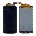 Lcd With Touch Screen For Spice Mi550 Pinnacle Stylus Black By - Maxbhi Com