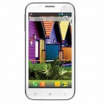 LCD with Touch Screen for Intex Cloud Z6 - White