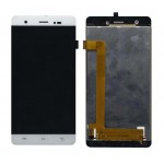 Lcd With Touch Screen For Lava P7 White By - Maxbhi Com