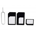Sim Adapter For Apple iPhone 4, 4G Micro Sim to Regular Sim With Ejector Pin