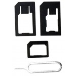 Sim Adapter For Apple iPhone Micro Sim to Regular Sim With Ejector Pin